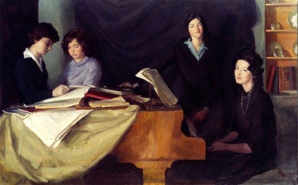 Charlotte, Caroline, Antonia and Sarah William, New Zealand, 1960