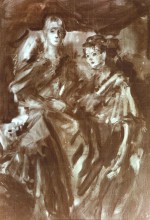 Nicky and Charlotte Howorth, 1984 - sketch